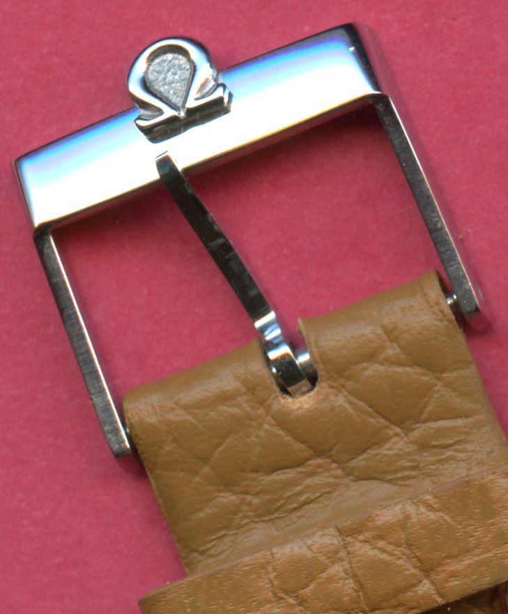 VINTAGE STEEL OR GOLD PLATED OMEGA BUCKLE 16mm INTERNAL DIAMETER – NO STRAP