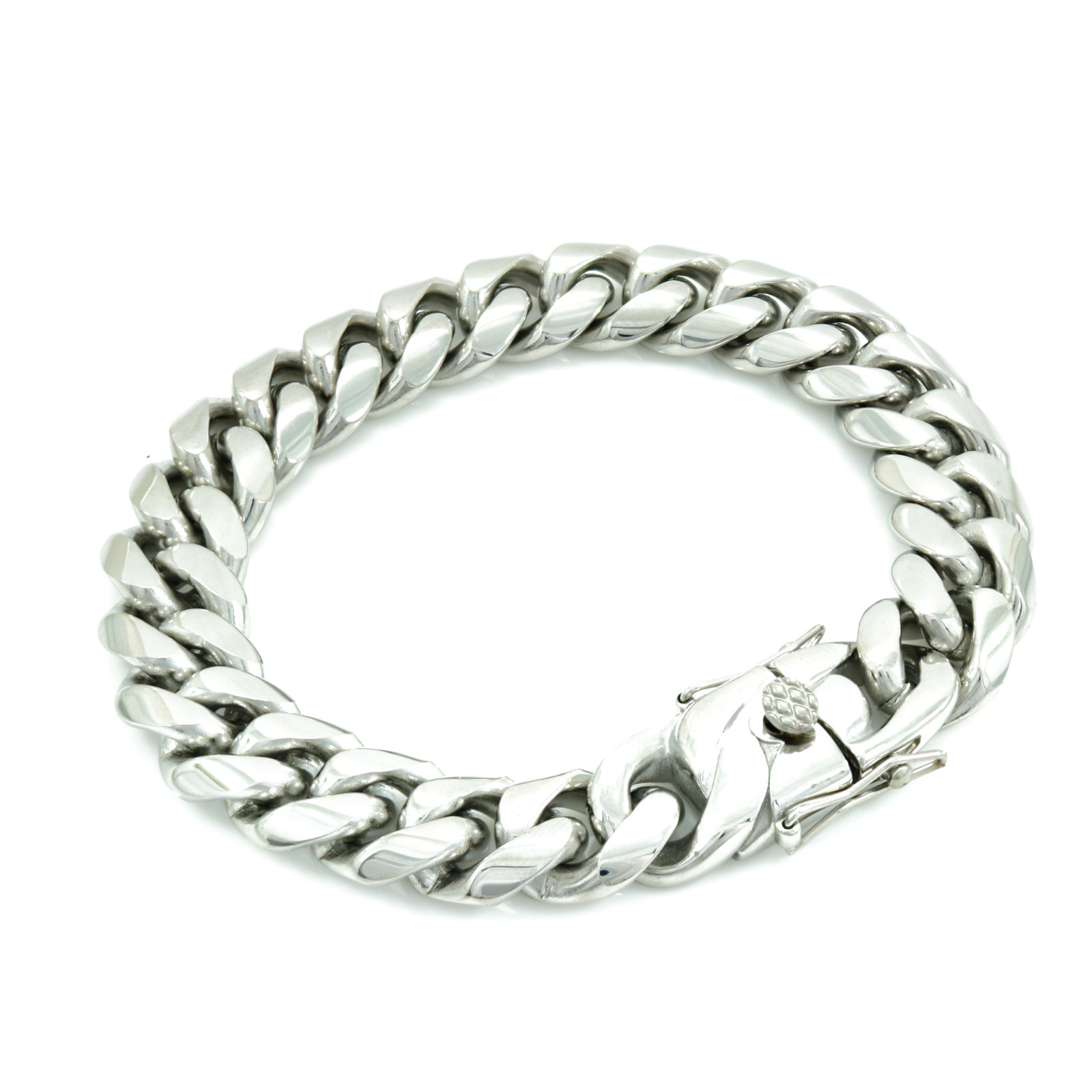 14mm Miami Cuban Link Bracelet 9” & Chain 24” ANTI-TARNISH Stainless Steel