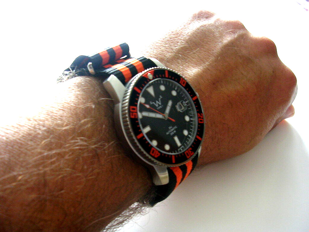 NATO G10 watch strap band 18mm Black Premium nylon Military RAF Bonded IW SUISSE