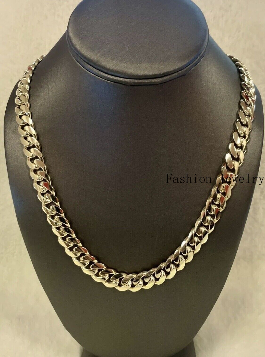 10K Solid Yellow Gold 10mm Miami Cuban Curb Chain 24″ Heavy Necklace Box Clasp