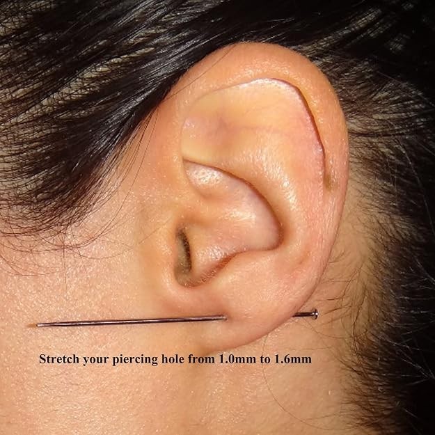 10pc Titanium Ear Insertion Taper Threadless Flat back Tool Labret Earrings Stud