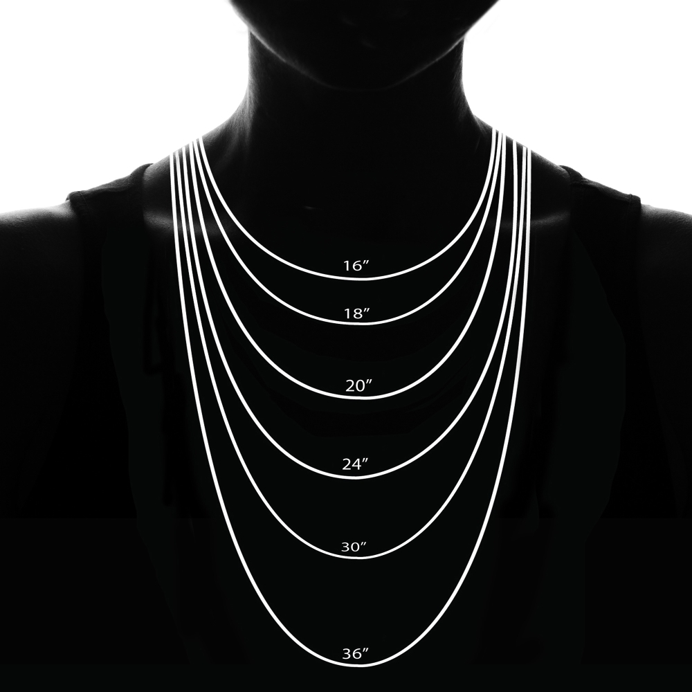 .925 Sterling Silver 2mm Italian Rope Chain Necklace in Lengths 16-30
