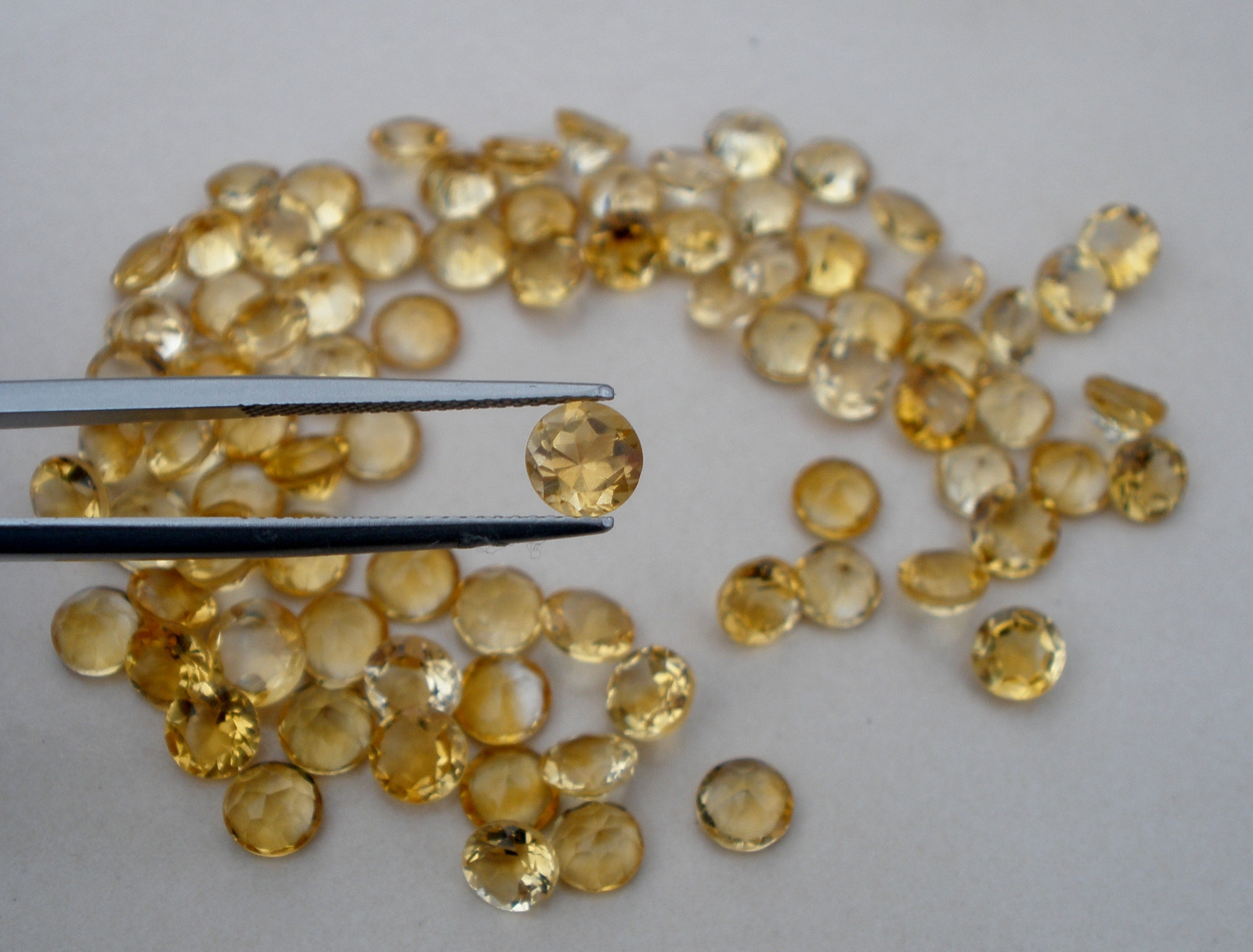 Citrine Round Natural Loose Faceted Gem 7mm