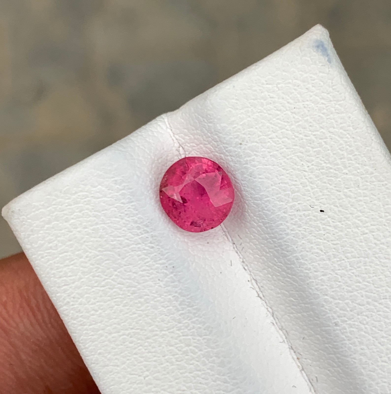 Pink Afghan Tourmaline 1.43ct Oval Cut Loose Gemstone Slightly Included 7 mm