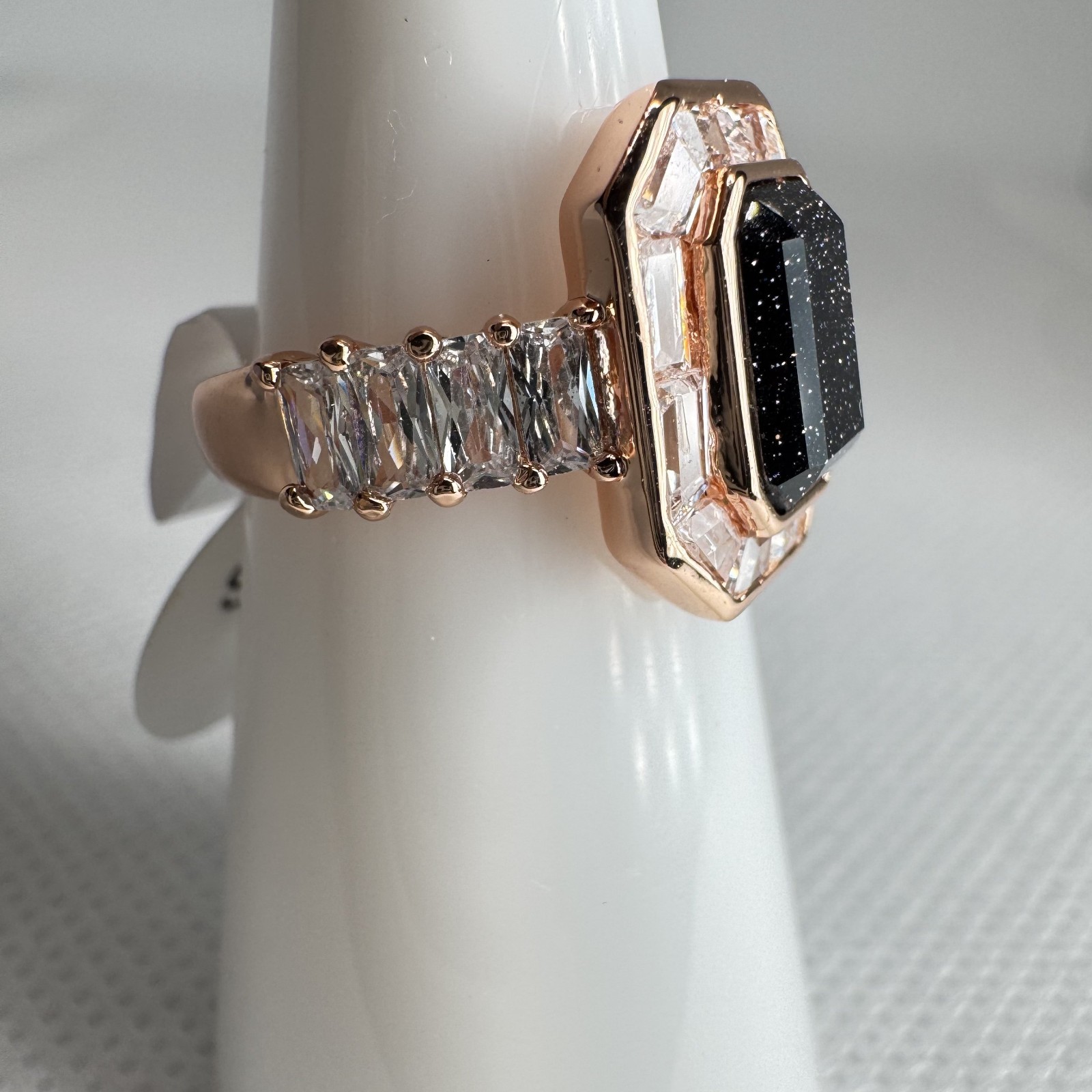 Size 5 Bomb Party Untamed Ring – RG23444 Nocturnal Habit – On Rose Gold Plating