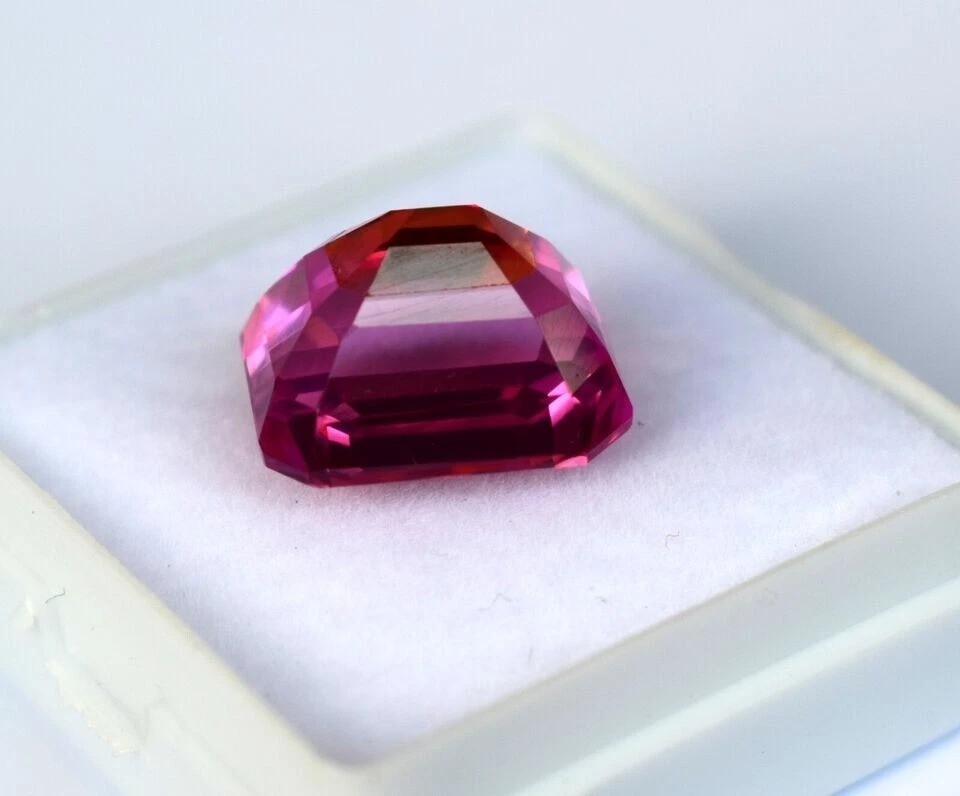 Beautiful Sapphire Pitambari Natural 15+ Ct Emerald Cut EGL Certified Gemstone