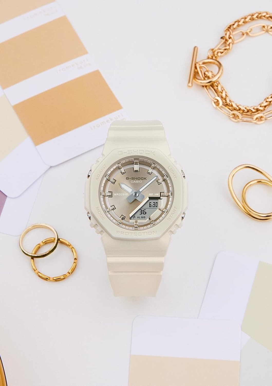 CASIO G-Shock GMA-P2100ST-7A Mens Watch White Resin Sport Quartz 2020-Now New