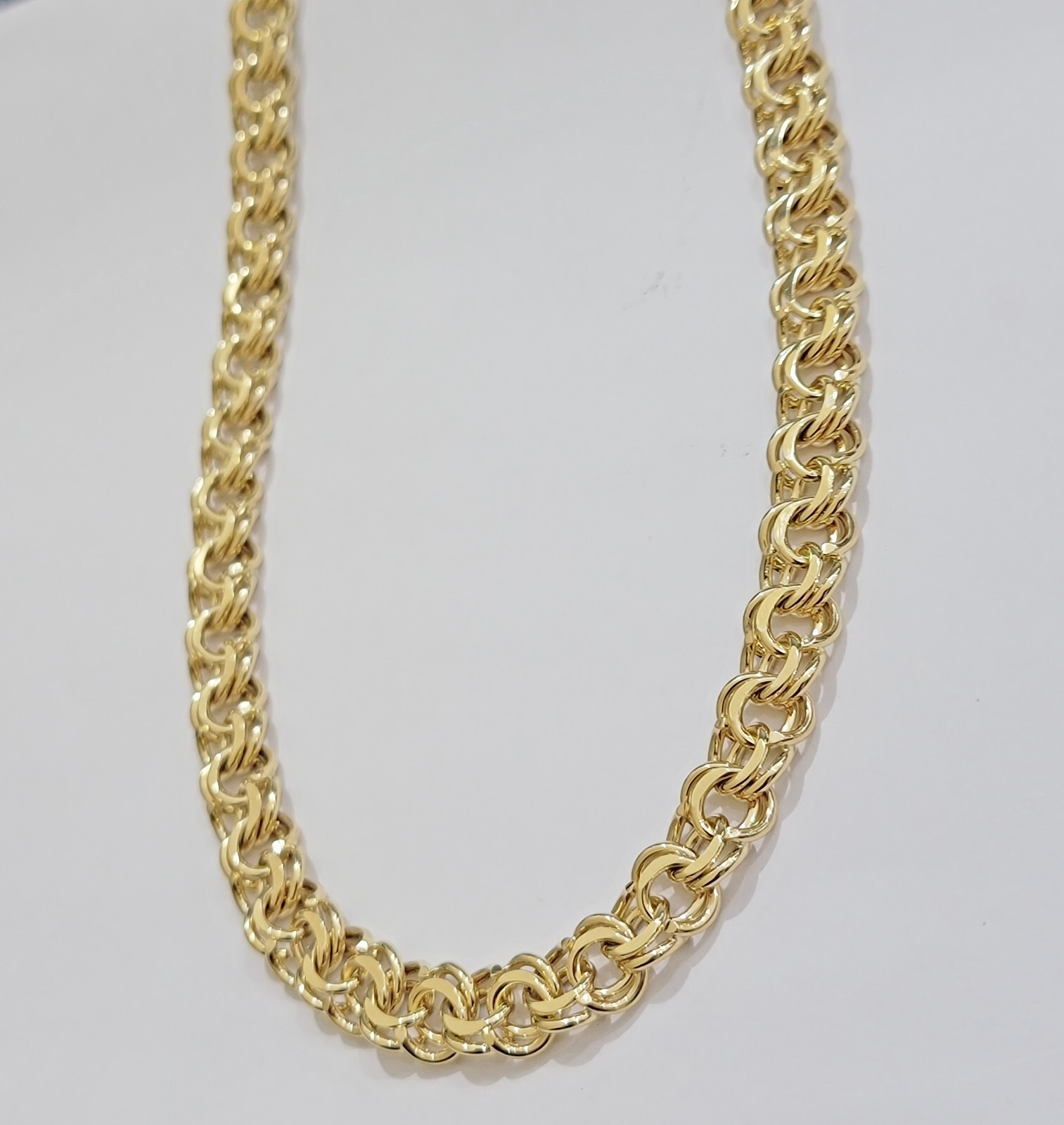 Real Chino Chain Necklace 10k Yellow Gold Solid Link 5mm-11mm 22″-26″ Mens, Sale