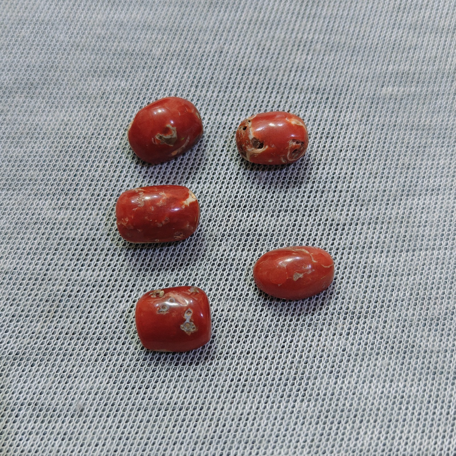Natural Japanese Pink Coral Oxblood Oval Cabochon Loose Gemstone Jewelry Making