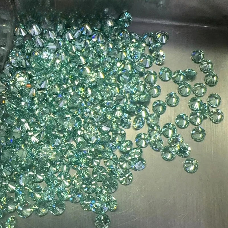 Factory Directly Round Cut 0.5-3ct Multicolor Loose Moissanites for DIY Jewelry