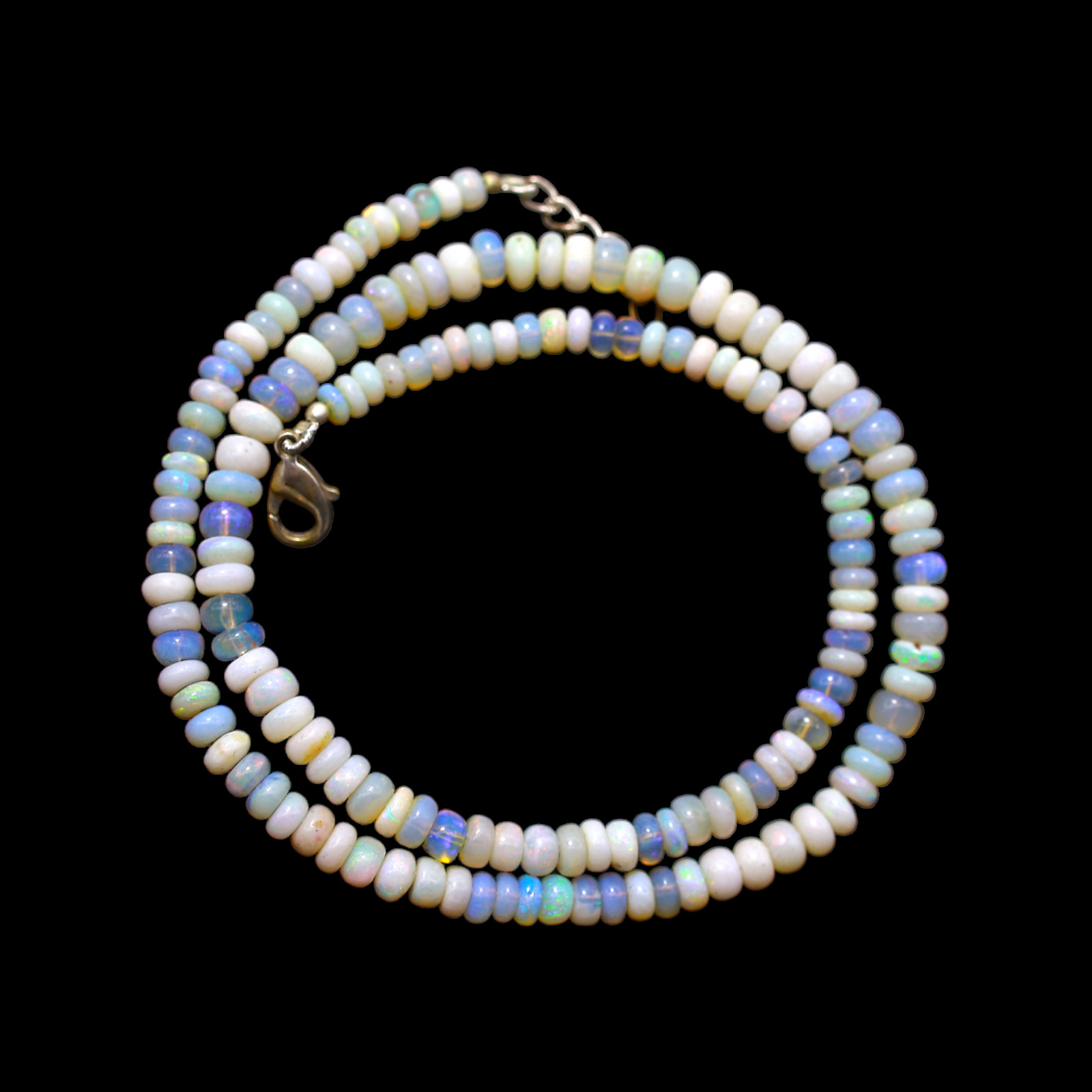 Smooth Fire Opal Beaded Not Applicable Rondelle Art Deco Mother Ethnic Necklace