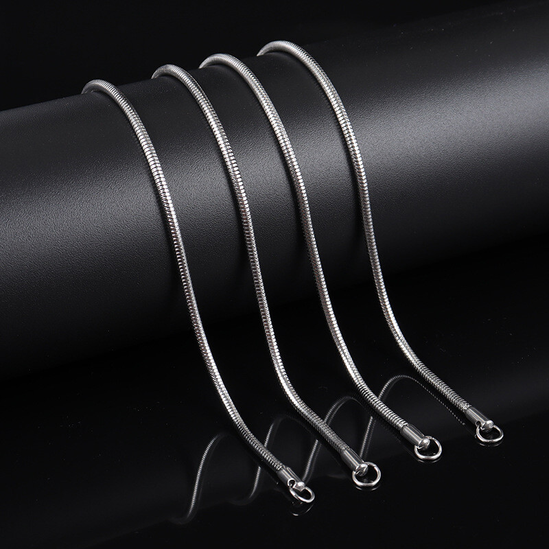 925 Sterling Silver Italian Magic Snake Chain Necklace 16″-24″ for Women Men USA