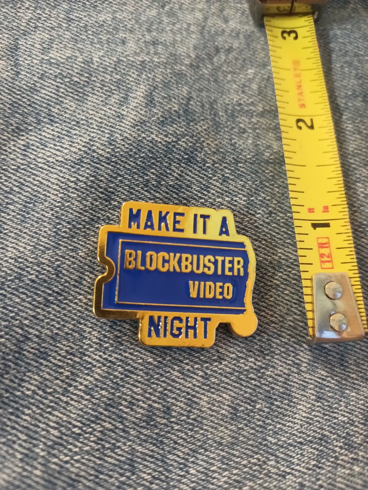BLOCKBUSTER VIDEO-RETRO- ENAMEL PIN- SHIP ALL THE PINS YOU BUY FOR $4.99