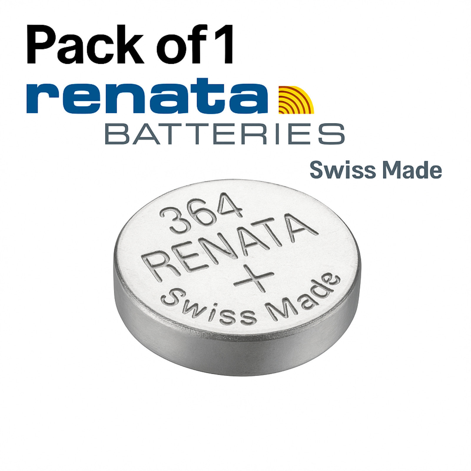 Renata Watch Battery MP 364, 371, 377 1.55V Silver Oxide Swiss Made Bundle Offer