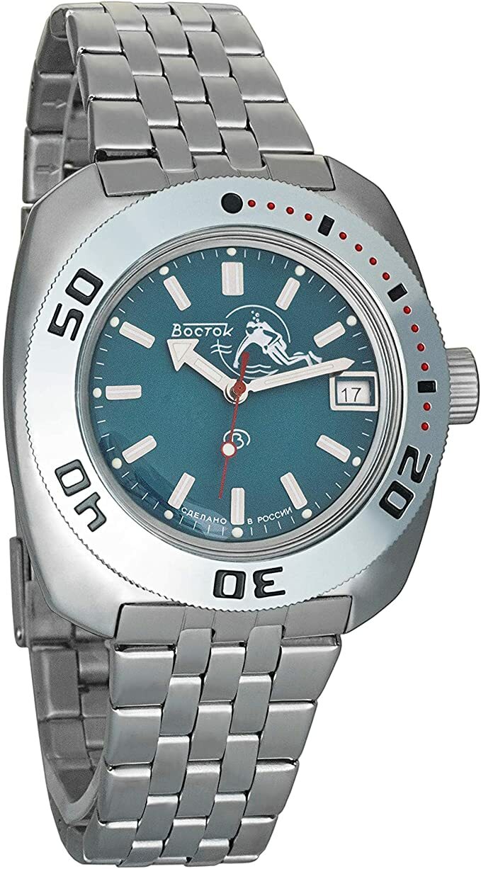 Vostok Amphibia 710059 Watch Scuba Dude Diver Mechanical Automatic US SELLER