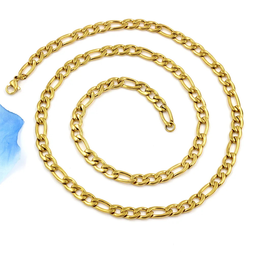 Classic Cuban Blade Chain Boys Stainless Steel Jewelry Personality Hip Hop Style