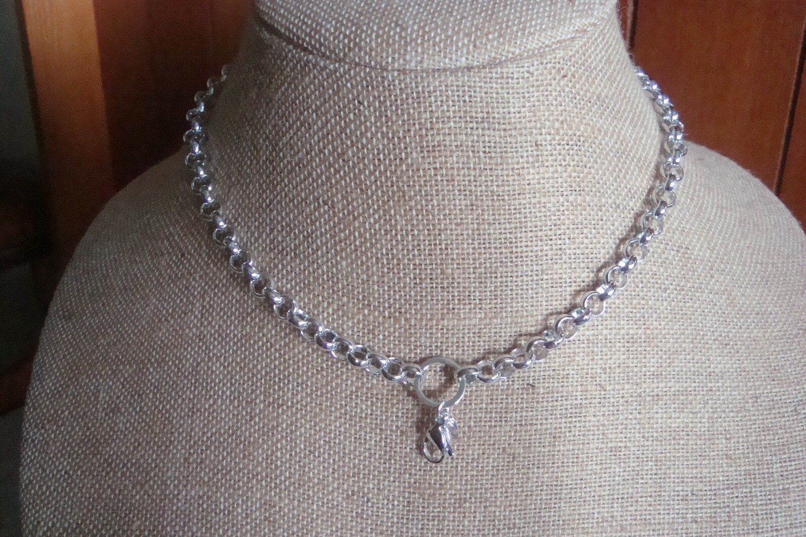 Authentic Origami Owl 18-20” Silver Thick Rolo Chain “New”