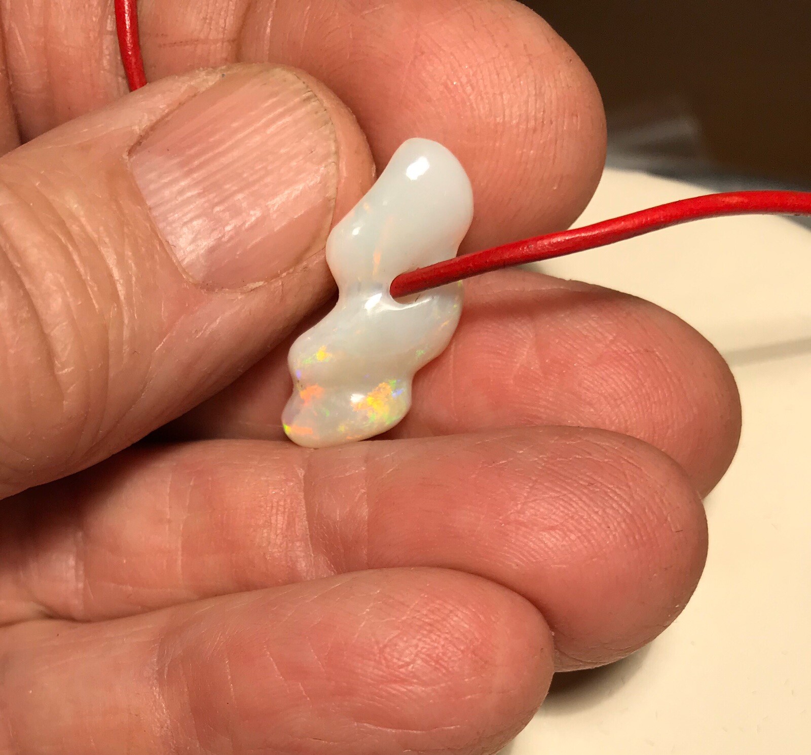Solid Freeform Opal pendant