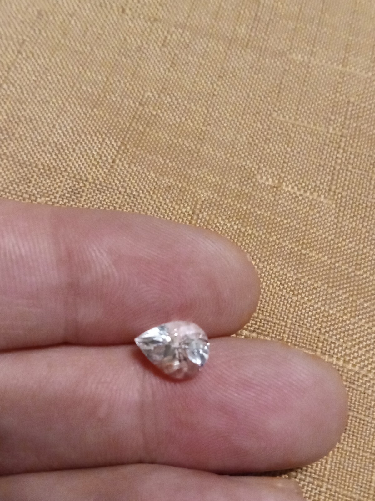 1.66 Ct VS Natural Unheated Very Light Blue Aquamarine Pear Shaped