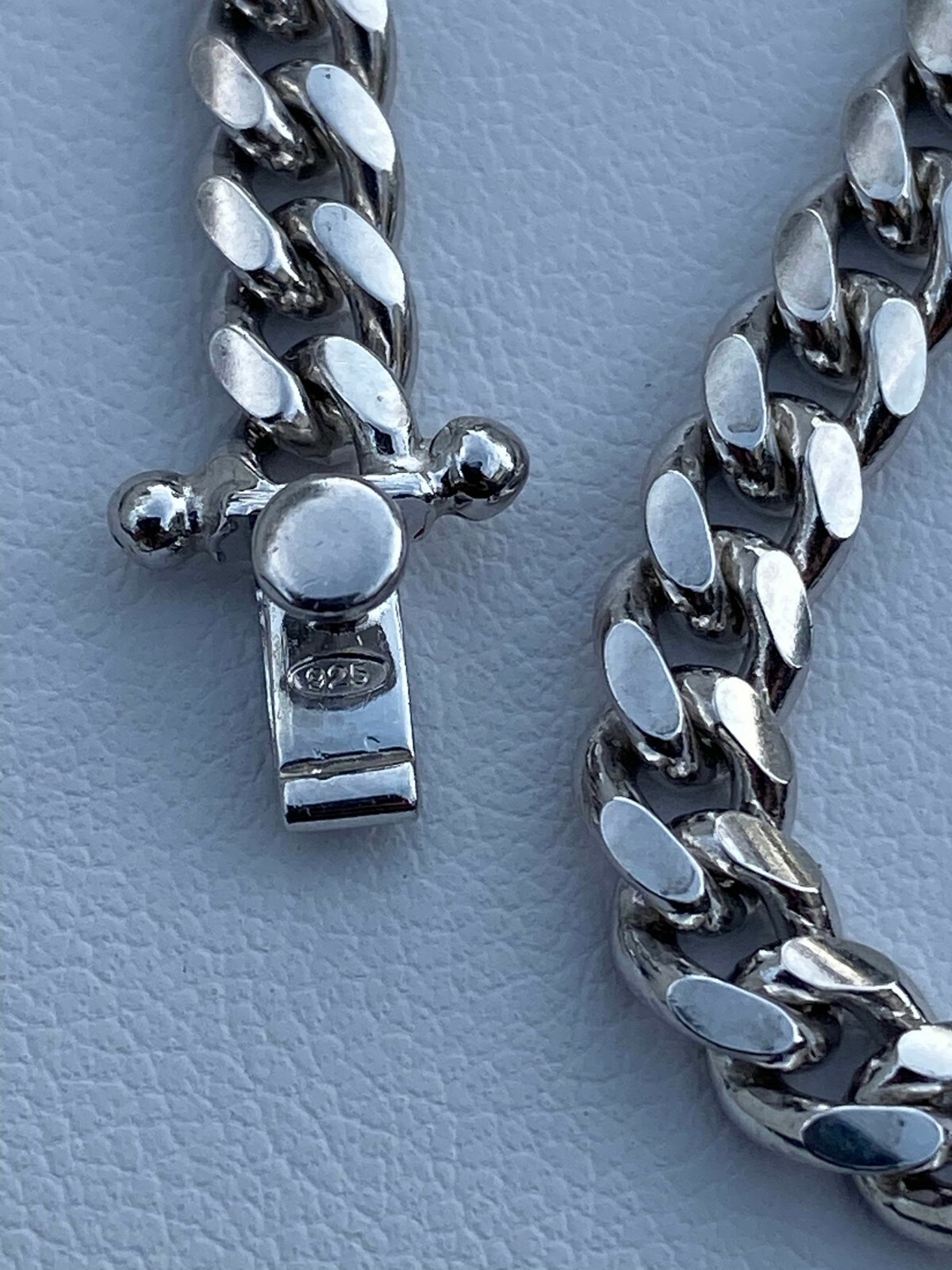 Mens Miami Cuban Link Chain Real Solid 925 Sterling Silver Box Lock Necklace 5mm