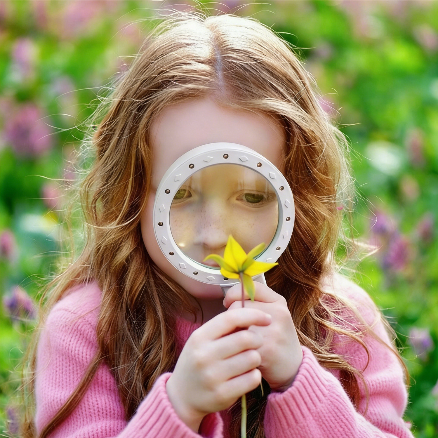 30X Jumbo Handheld Magnifying Glass w/ 12 Bright LED Light Illuminated Magnifier