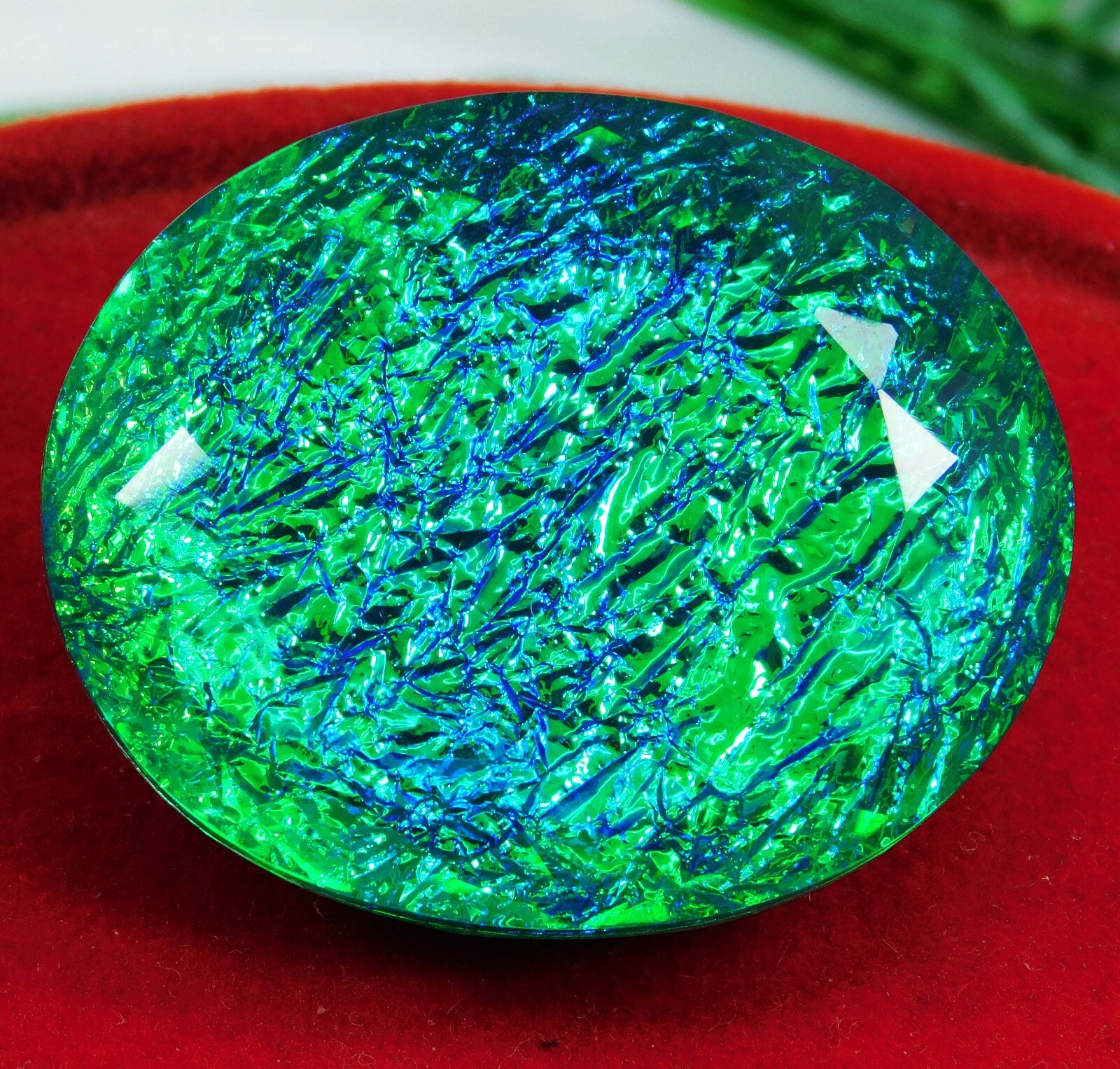 104.30 Ct Natural Monarch Fire Opal Doublet Oval Cut Loose Gemstone Certified