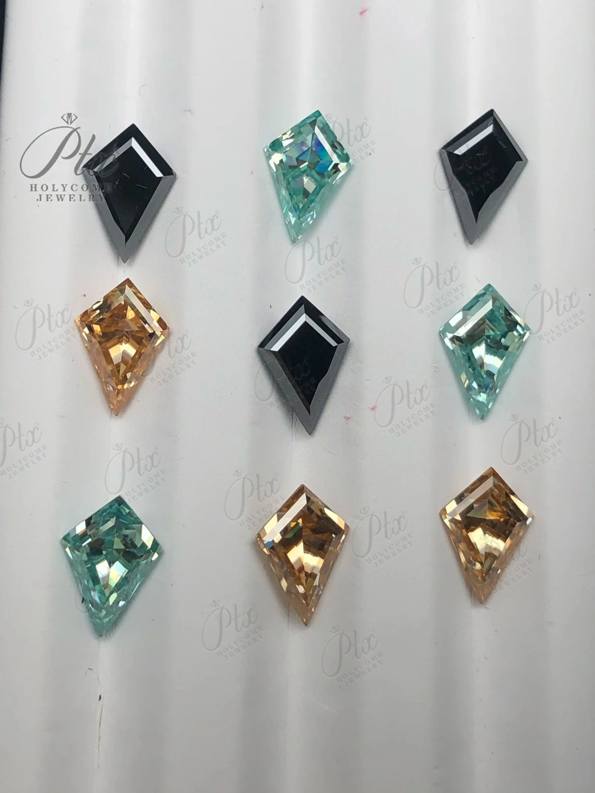 Natural Color Kite Cut Loose Moissanite Stone VVS1 1-9ct Gemstones for Jewelry