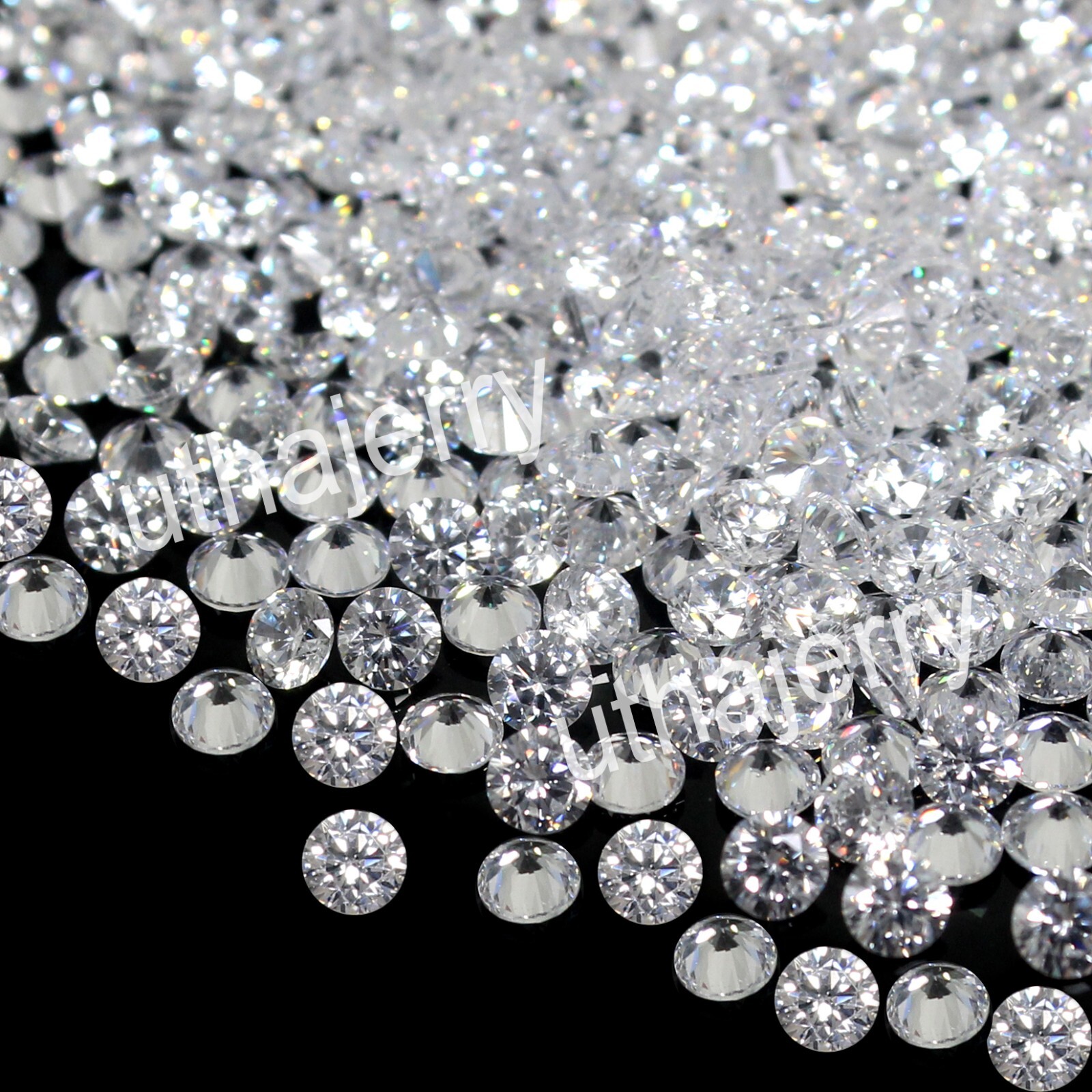 1000 Pc Natural Certified VVS1 D Color Diamond 0.80 mm Round Brilliant Cut