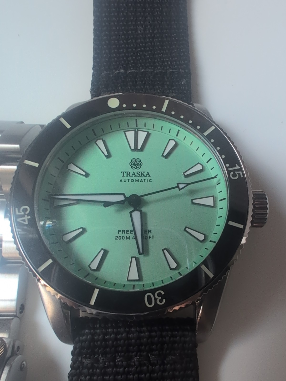 Traska Freediver – Tourqoise 40.5mm SS Sapphire Crystal Automatic Watch