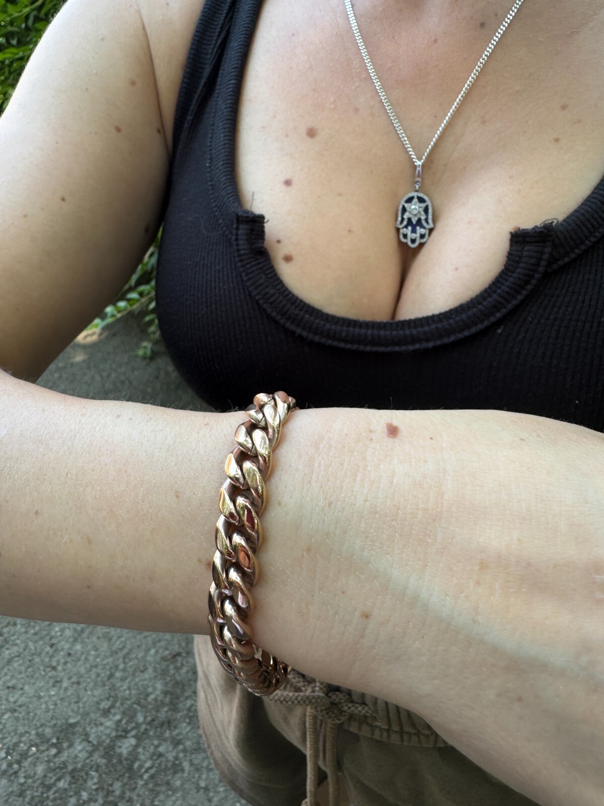 Miami Cuban Link Bracelet Rose Gold Plated Stainless Steel 4-18mm