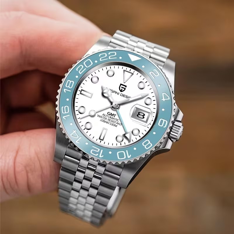 Pagani Design GMT Automatic Men’s Watch 40mm Sapphire Crystal NH34 100M Steel