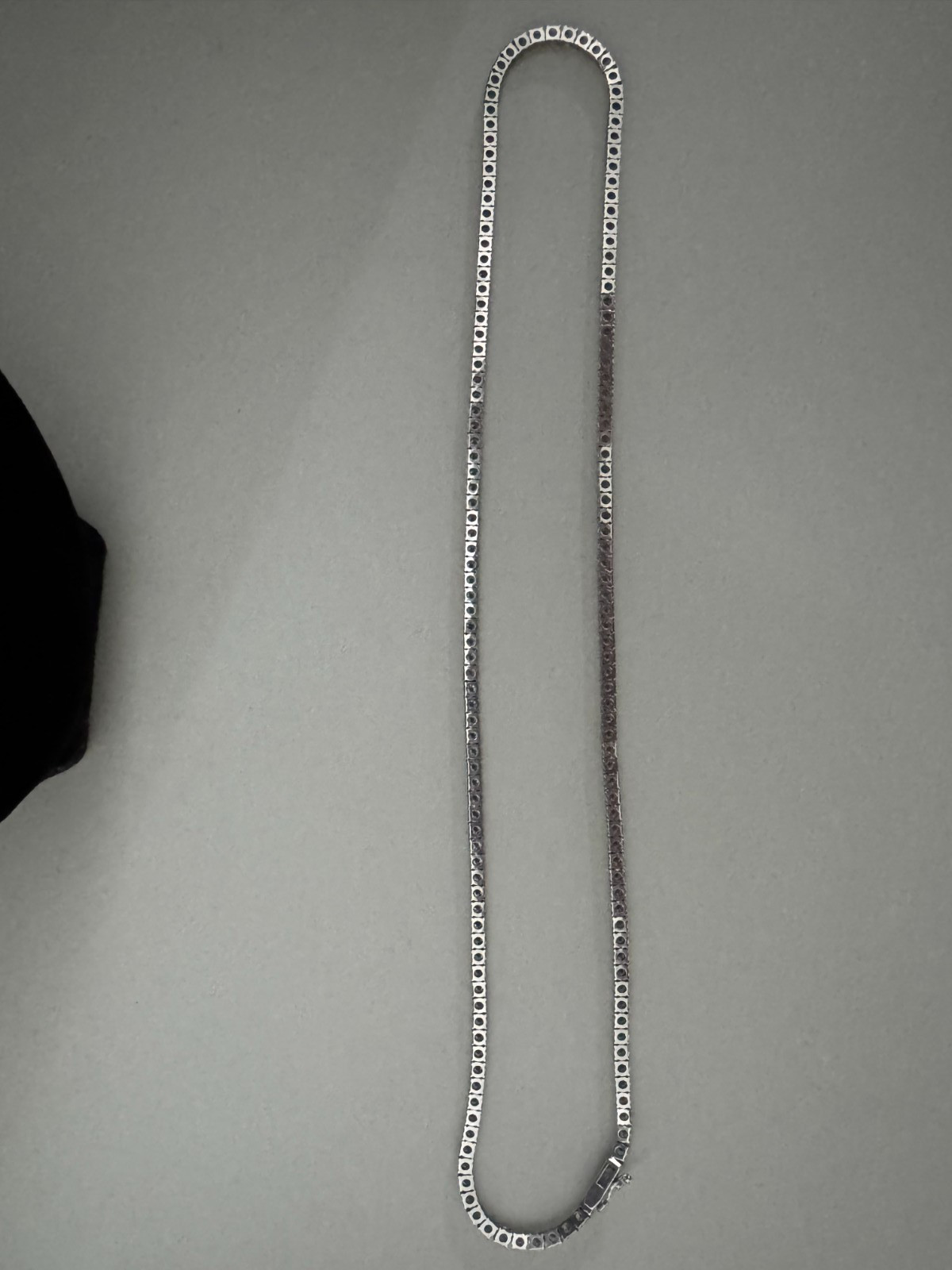 16ct Lab Grown Diamond Tennis Necklace | 14k White Gold | 20 inches