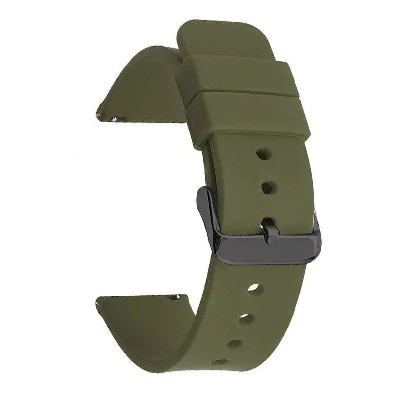 Silicone Watch Strap 14mm 16 18 19 20mm 21 22mm 24mm Waterproof Soft Rubber Band
