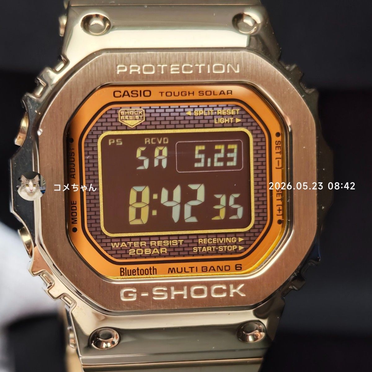 Good Condition Casio G-Shock GMW B5000GD 9JF No.gs3164