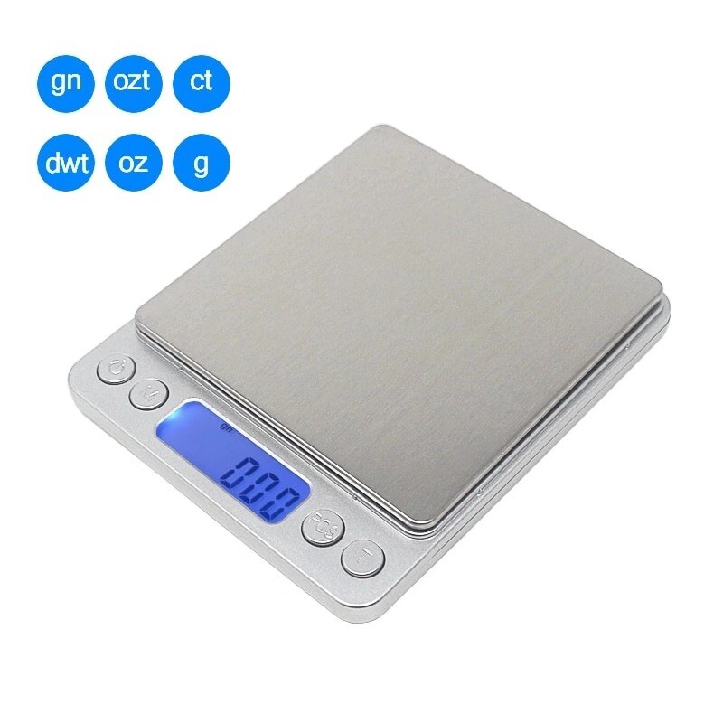 Digital Scale 2000g x 0.1g Jewelry Gold Silver Coin Gram Pocket Size Herb Grain