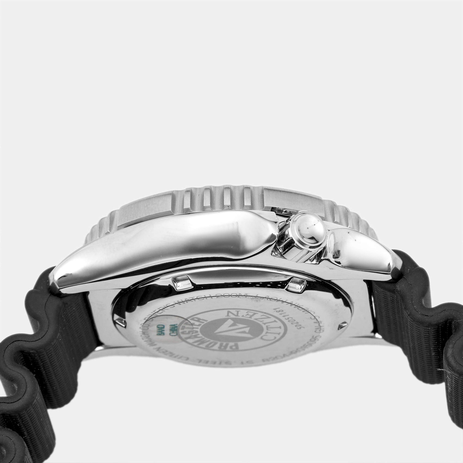 Citizen Promaster NY004009W Luminous Green Dial Stainless Steel Rubber Mens