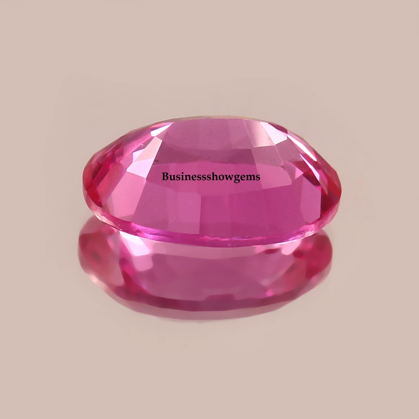 Dark Pink Sapphire Oval Cut Lab Grown Synthetic Gemstone 3×4-15x20mm, 1pcs