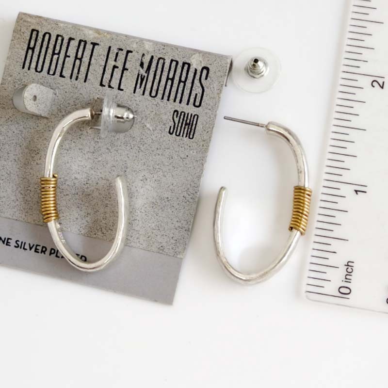 New Robert Lee Morris Minimalist Hoop Earrings Women Party Vacation Jewelry Gift