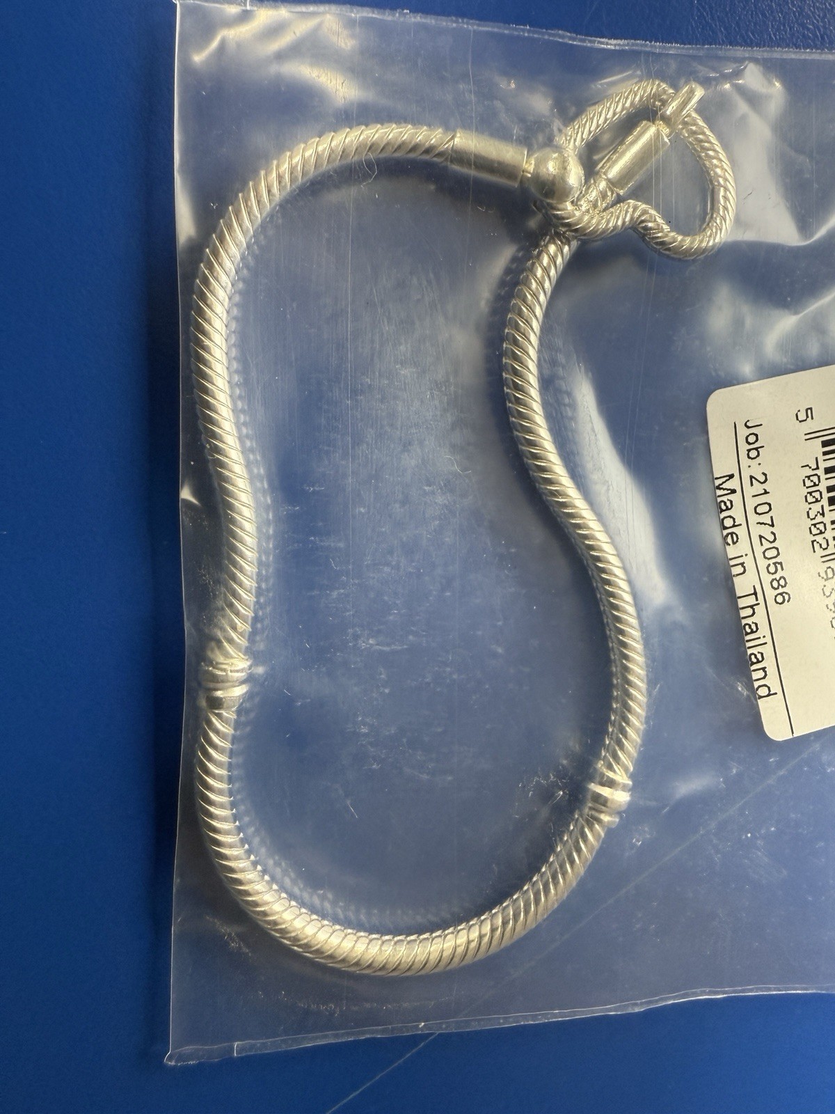 Pandora Moments 7.9” Heart Closure Snake Chain Bracelet Silver #599539C00-20 NEW