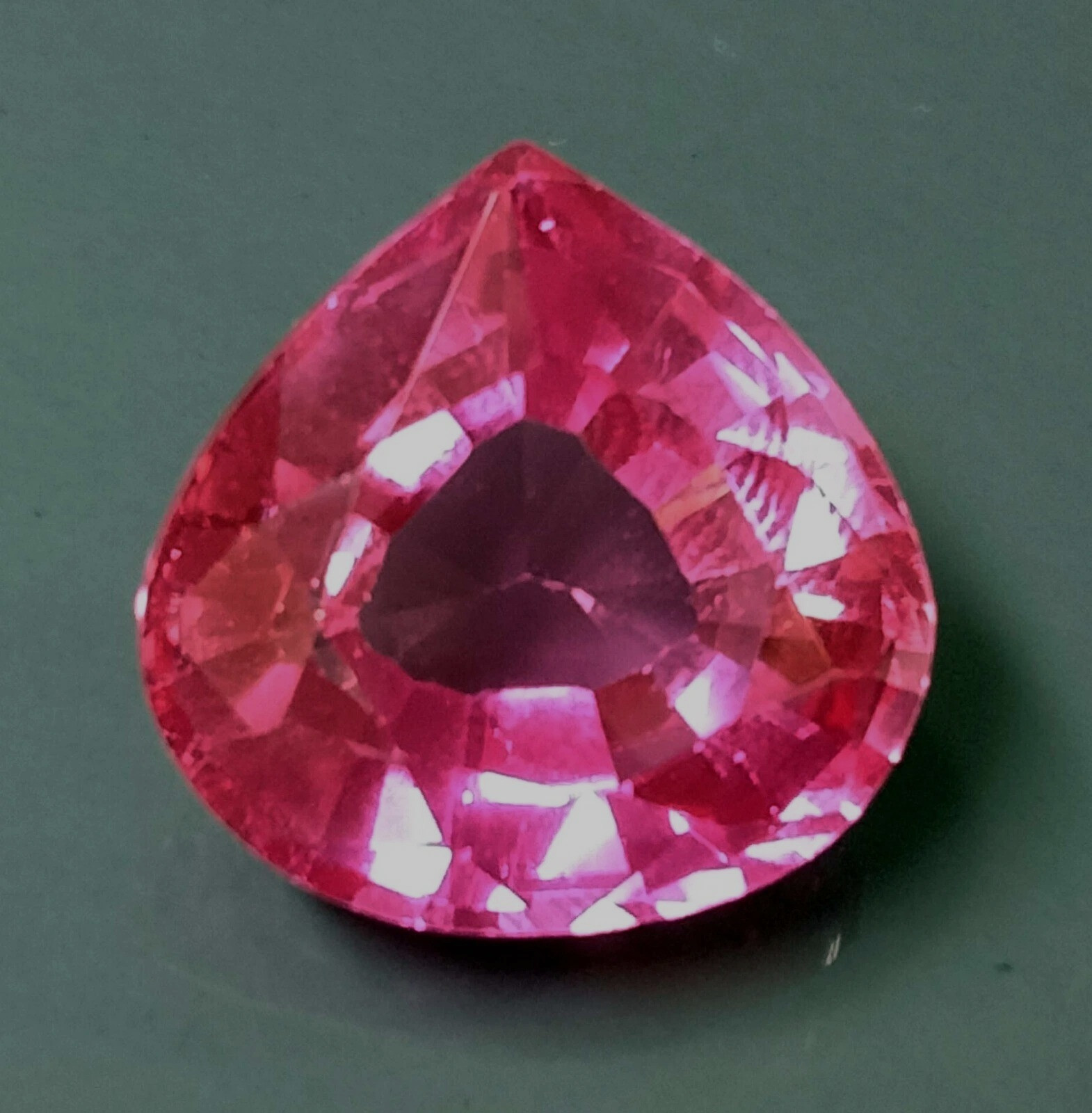 Sparkling Pink Sapphire For Jewelry Pear Cut 12+ Ct Certified EGL Loose Gemstone