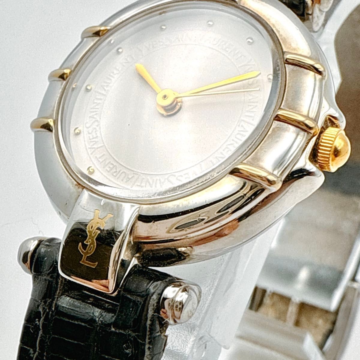 A116 item original belt YSL Yves Saint Laurent ladies watch