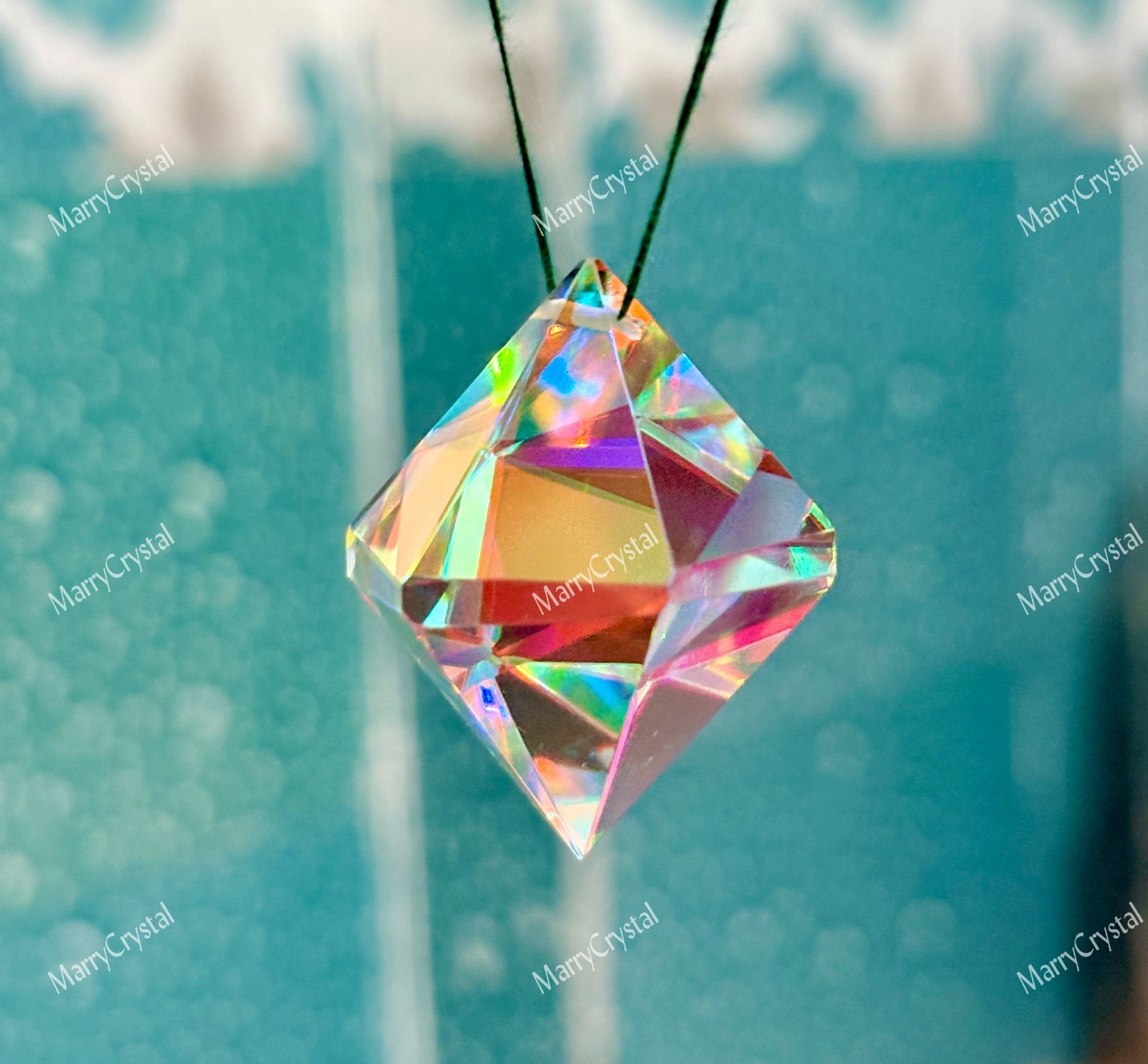 100 Ct Mystic Opal Glass , Fancy Multi-Color 1 mm drill included Loose Gemstone
