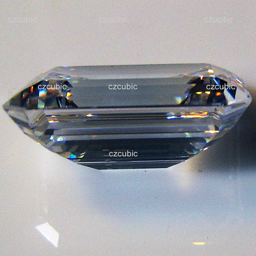 CUBIC ZIRCONIA EMERALD-STEP SHAPE SUPER TOP QUALITY LOOSE CZ CLEAR U.S SHIPPER 1