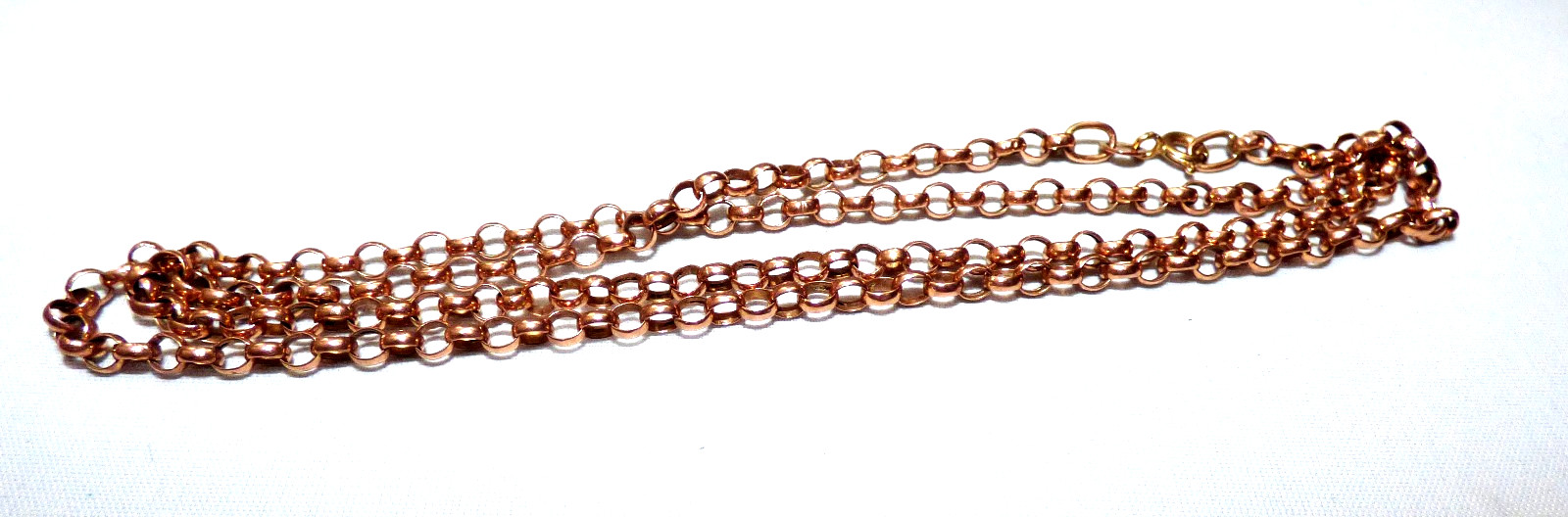 VINTAGE 9CT ROSE GOLD BELCHER CHAIN ITALIAN 21″ HALLMARKED 3.8g