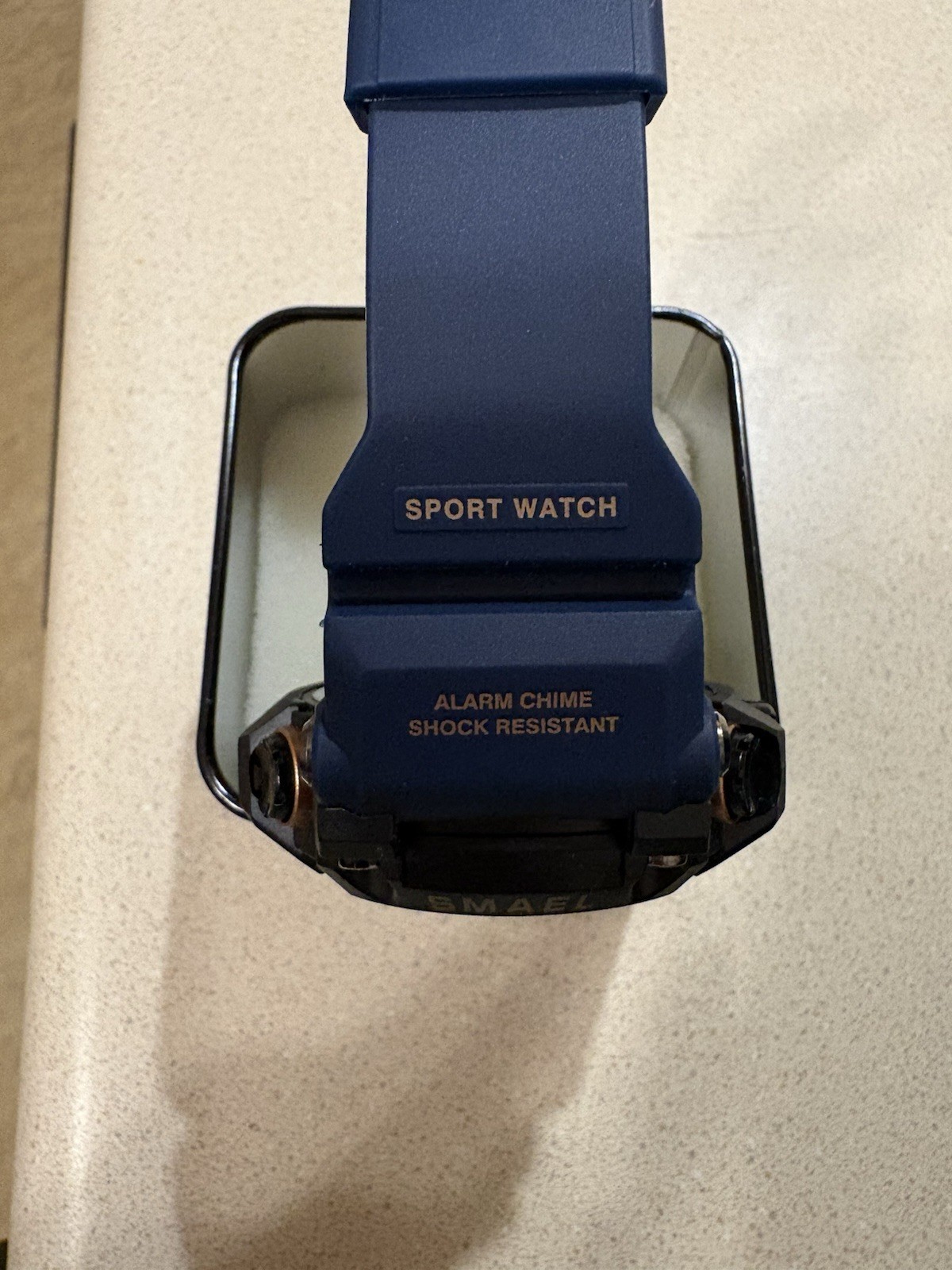 SMAEL Men’s Analog-Digital Quartz Sport Watch Blue Resin Band 50m Alarm Chrono