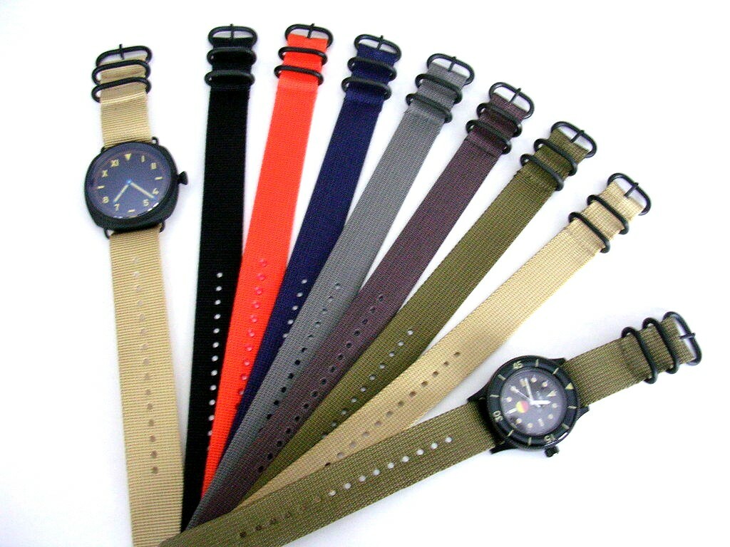 22mm NATO G10 1pc UTC PVD Nylon Smart Watchband replacement Dive strap IW SUISSE