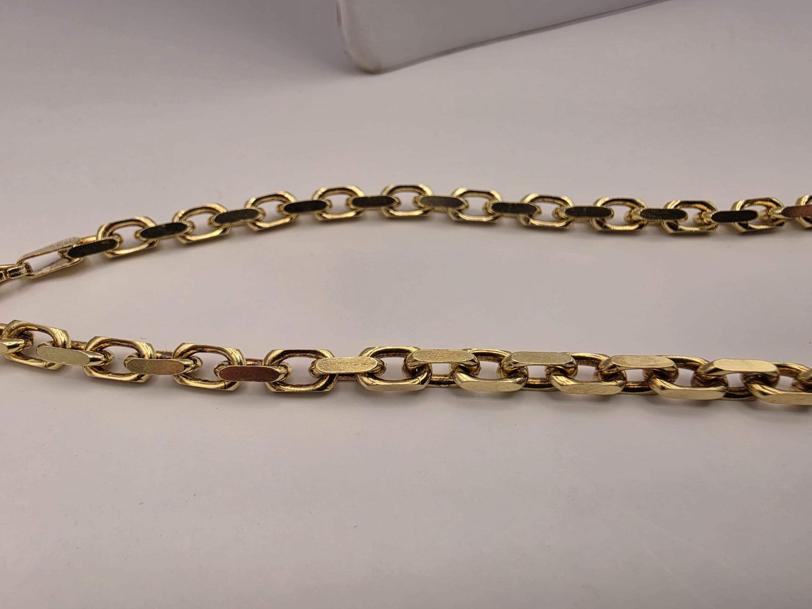 18K Gold Plated Rolo Cable Chain Necklace, Sterling Silver, 20″ 4.2mm, Unisex Go