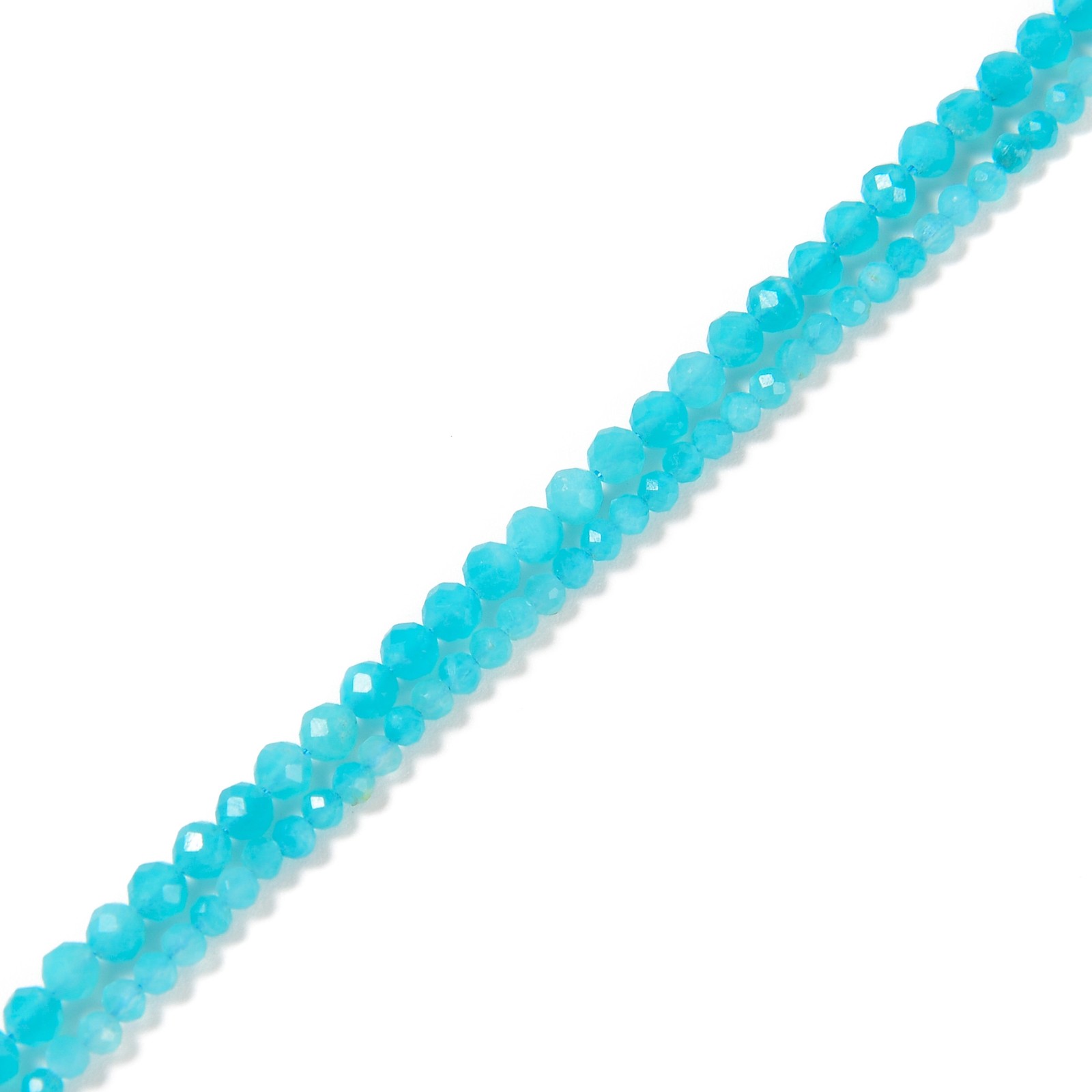 Blue Amazonite Faceted Round Beads Size 2mm 3mm 4mm 5mm 6mm 15.5″ Strand