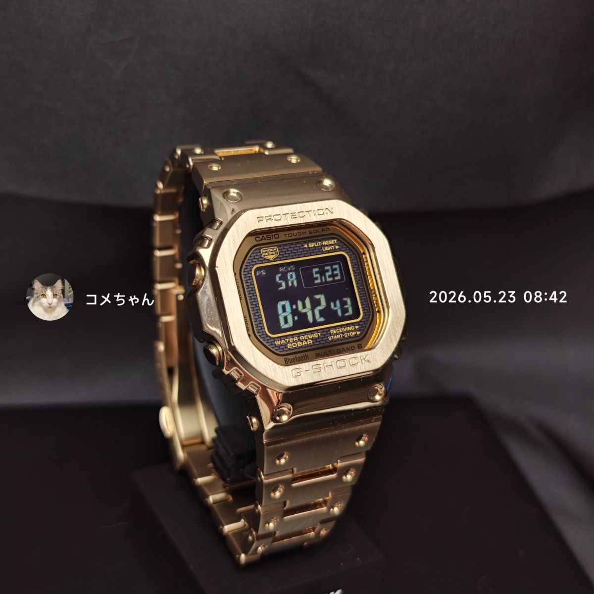 Good Condition Casio G-Shock GMW B5000GD 9JF No.gs3164