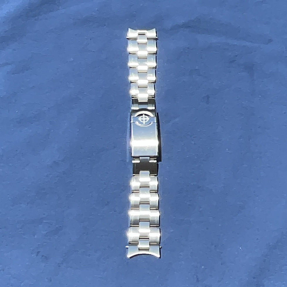 Zodiac , Stainless Steel Bracelet Wristwatch Band, Unisex Adult, Metal Link